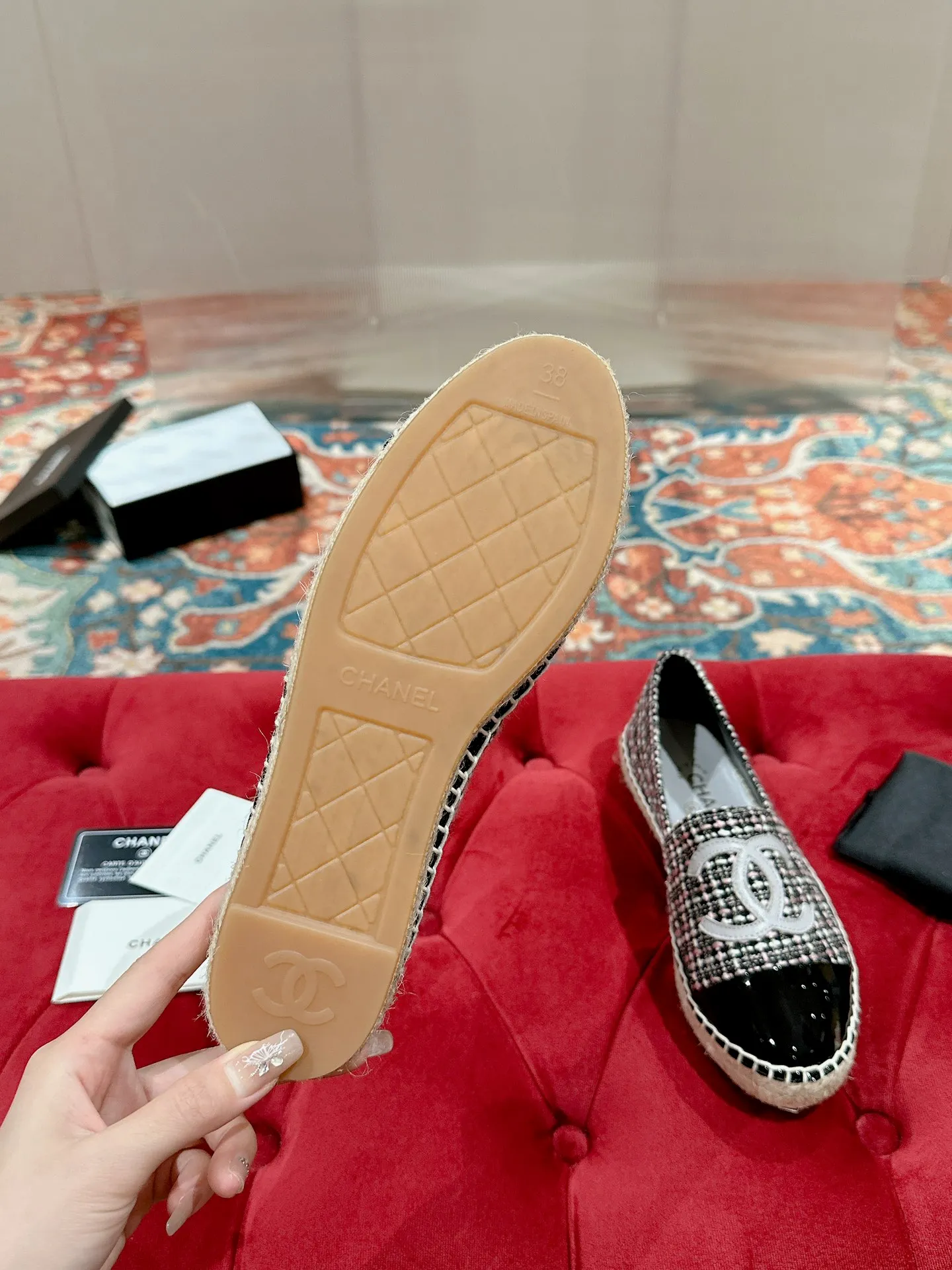👟👟Ex-factory price 400👟👟 CHANEL 2024 early spring new fisherman shoes, top version 👏👏The inner pads are all made of original imported sheepskin! Code number: 35 - 40 (34.41.42 customized, non-returnable) standard code with full set of packaging